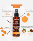 Huile bronzante SPF 15 à base d’huile de carotte, jojoba et argan – Inaturel Maroc, 120 ml