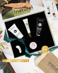 Coffret Hydratation Inaturel - Crème jour, crème nuit, contour des yeux et baume à lèvres, une idée cadeau parfaite pour hydrater et protéger la peau pendant la nouvelle année.