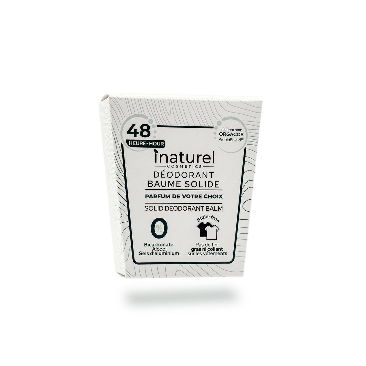 Déodorant baume solide rechargeable - Technologie ORGACOS PrebioShield™