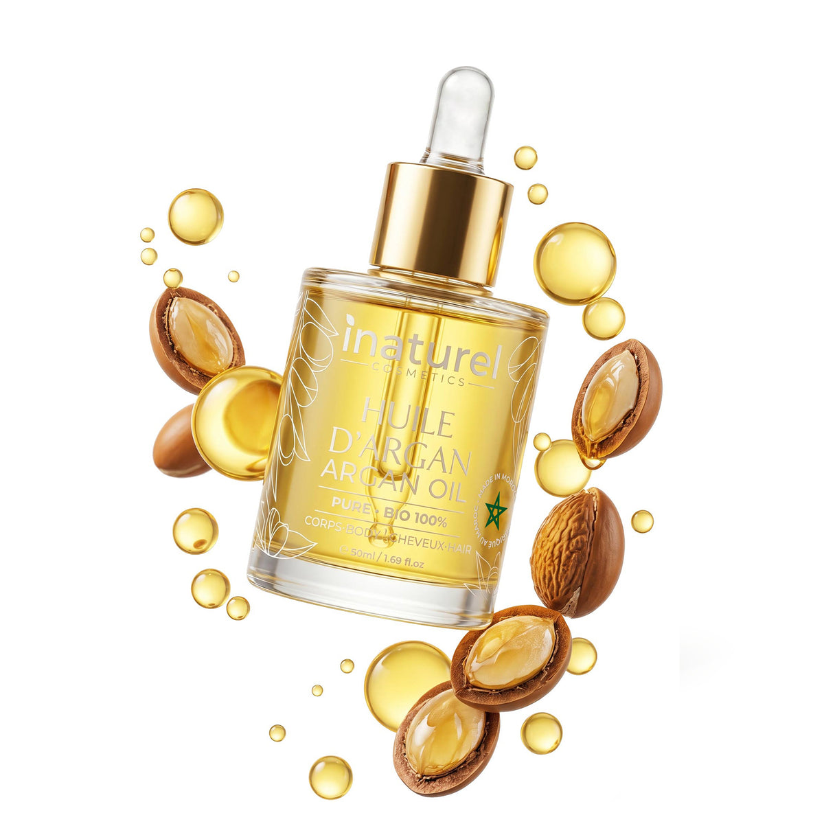Huile d'Argan 100% PURE · Corps &amp; Cheveux