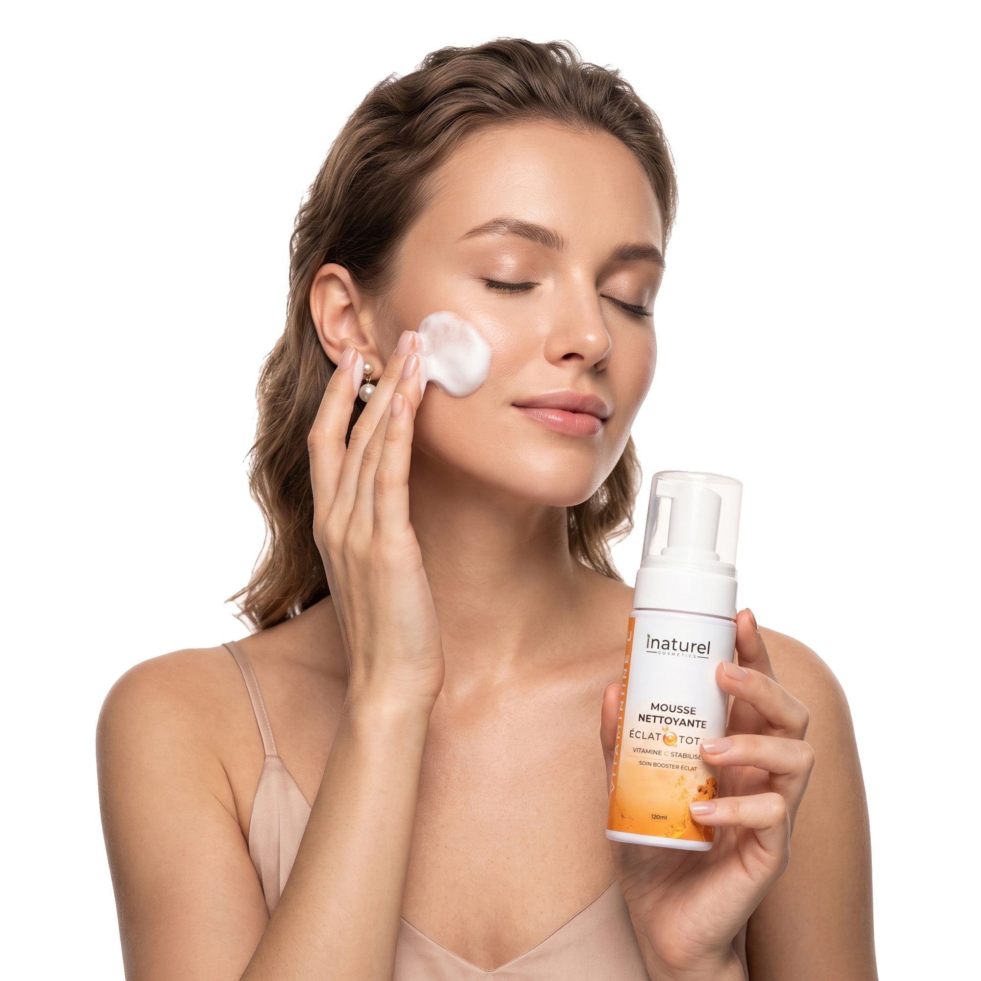 Mousse nettoyante ÉCLAT C TOTAL  -  Soin booster éclat &amp; Anti-rides