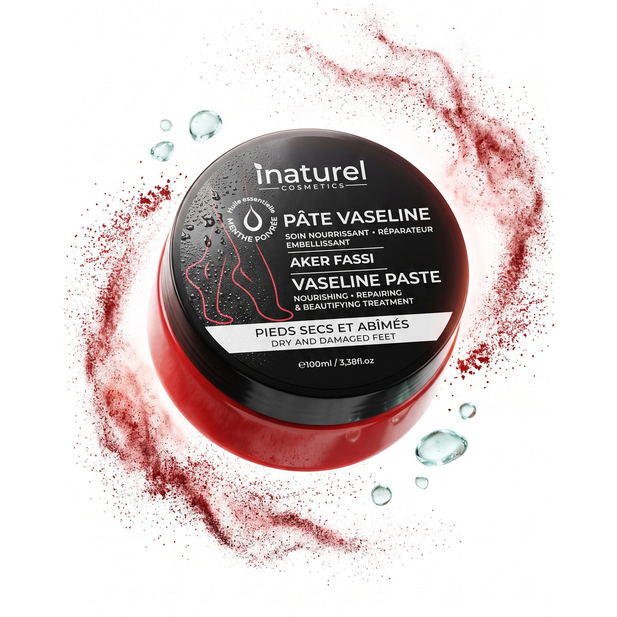 Pâte Vaseline Aker Fassi | Soin pieds Nourissant, Réparateur et Embellisant